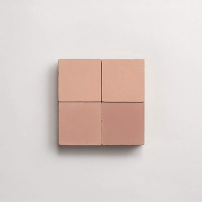 cement | solid | red clay | square sample ~ 2"x2"x⅝"