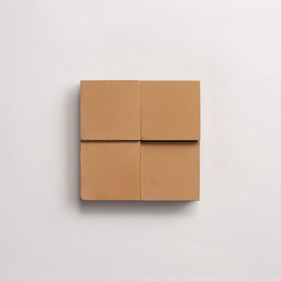 cement | solid | caramel | square sample ~ 2"x2"x⅝"