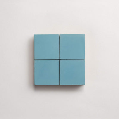 cement | solid | happy blue | square sample ~ 2"x2"x⅝"