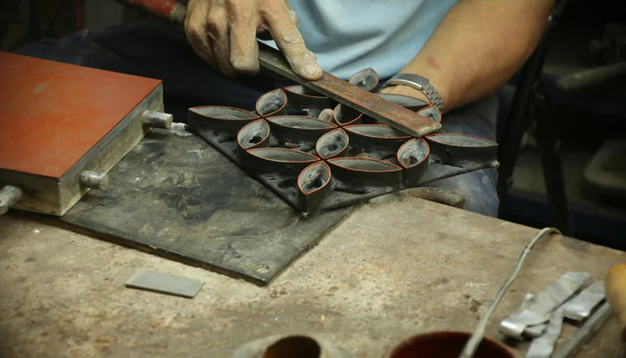 behind the scenes: the making of handcrafted cement tile
