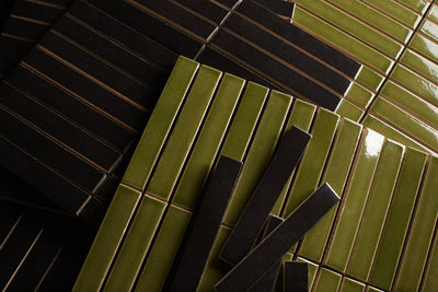 gloss finish brick tile