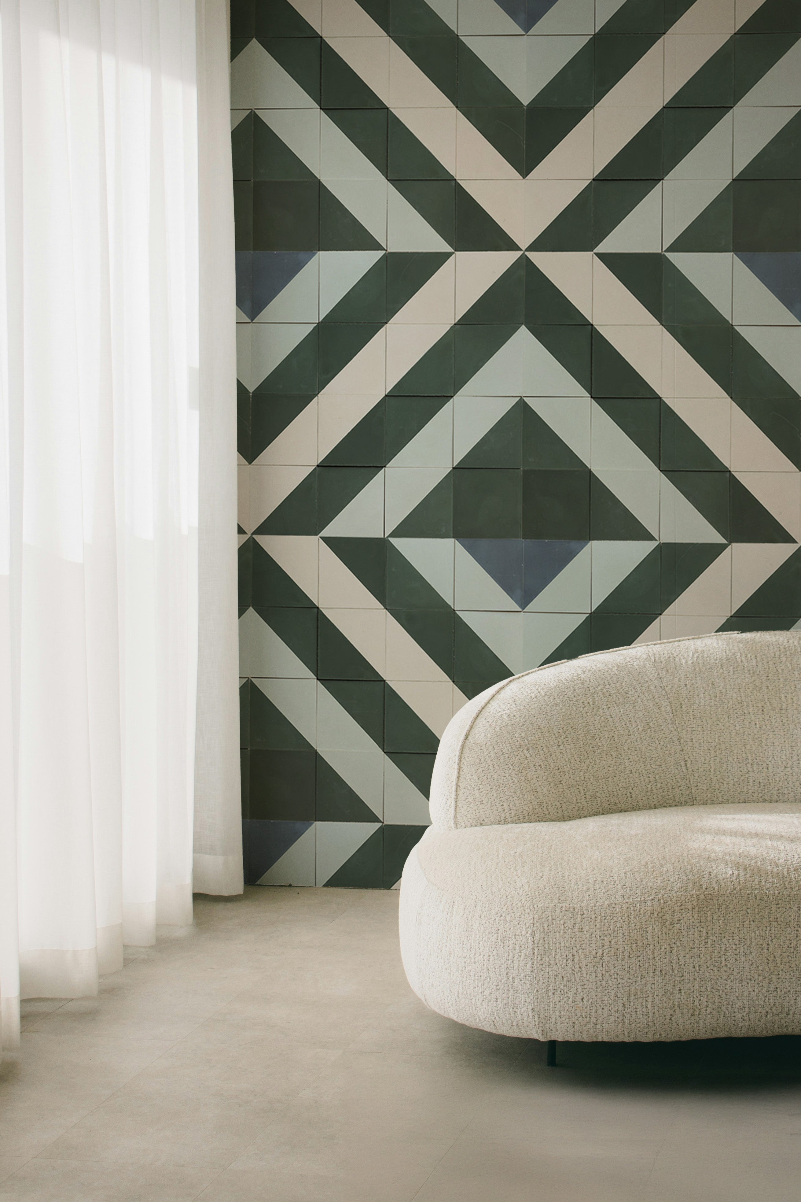 mosiac cement tile