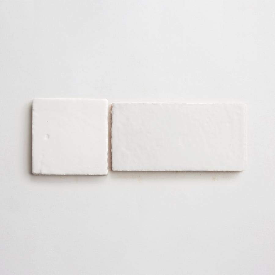fornace brioni + clé | casale rustico | white gloss | misto (bundle) sample ~ 4"x4"x0.375" sample