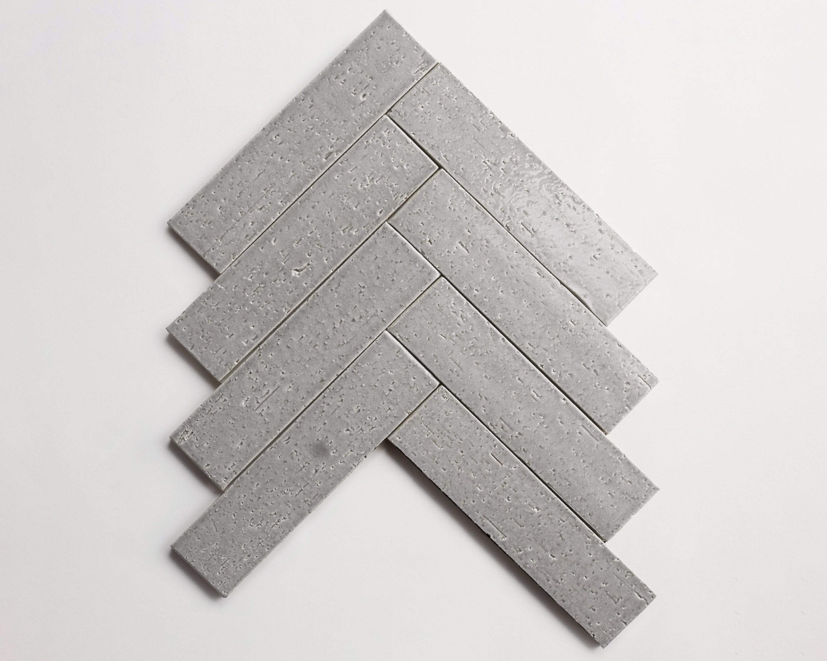 modern farmhouse | glazed brick | subway | gloss grey tile