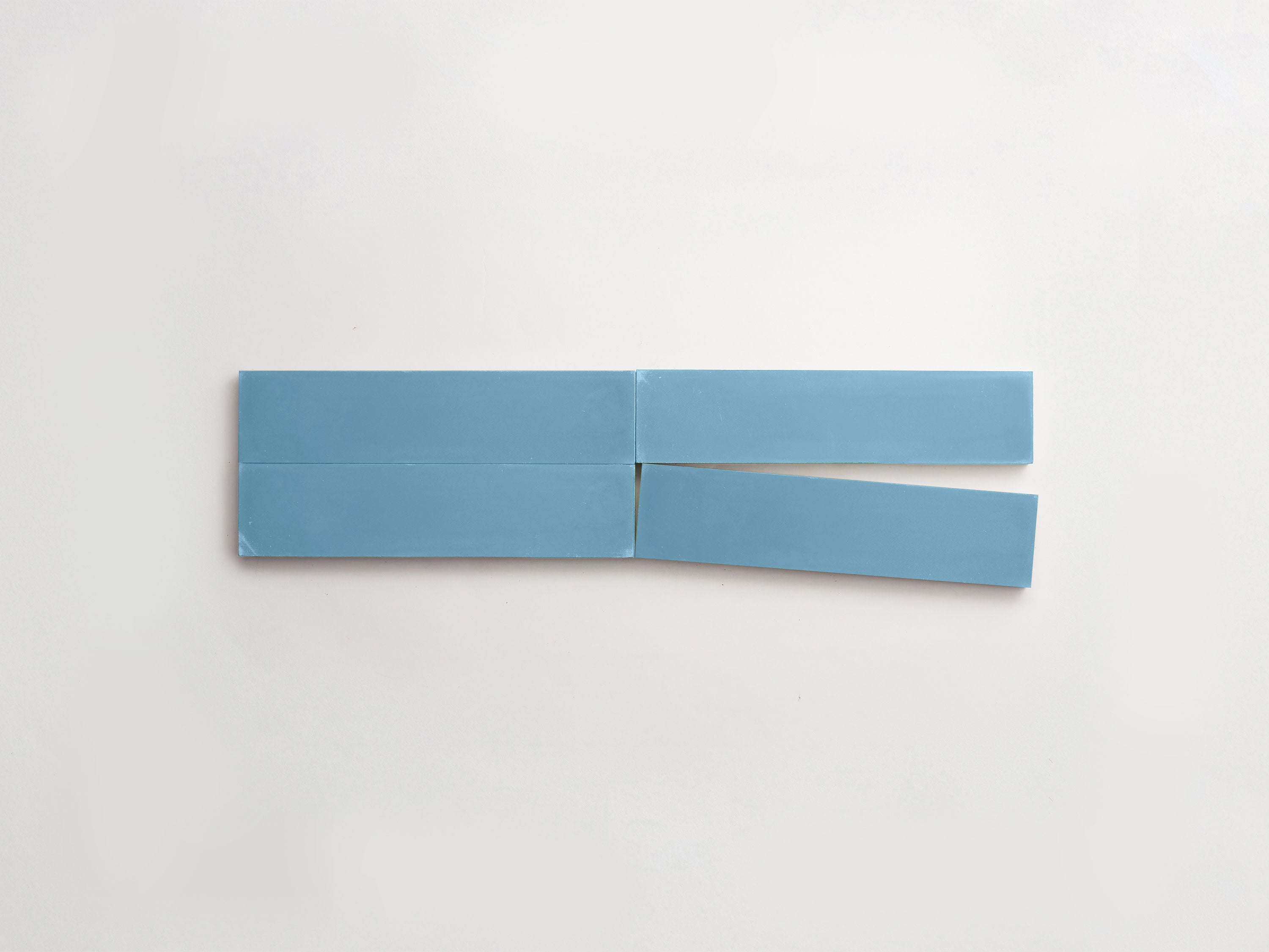 Cement tile | solid colors | 8x2 Rectangle | Azure Blue | clé