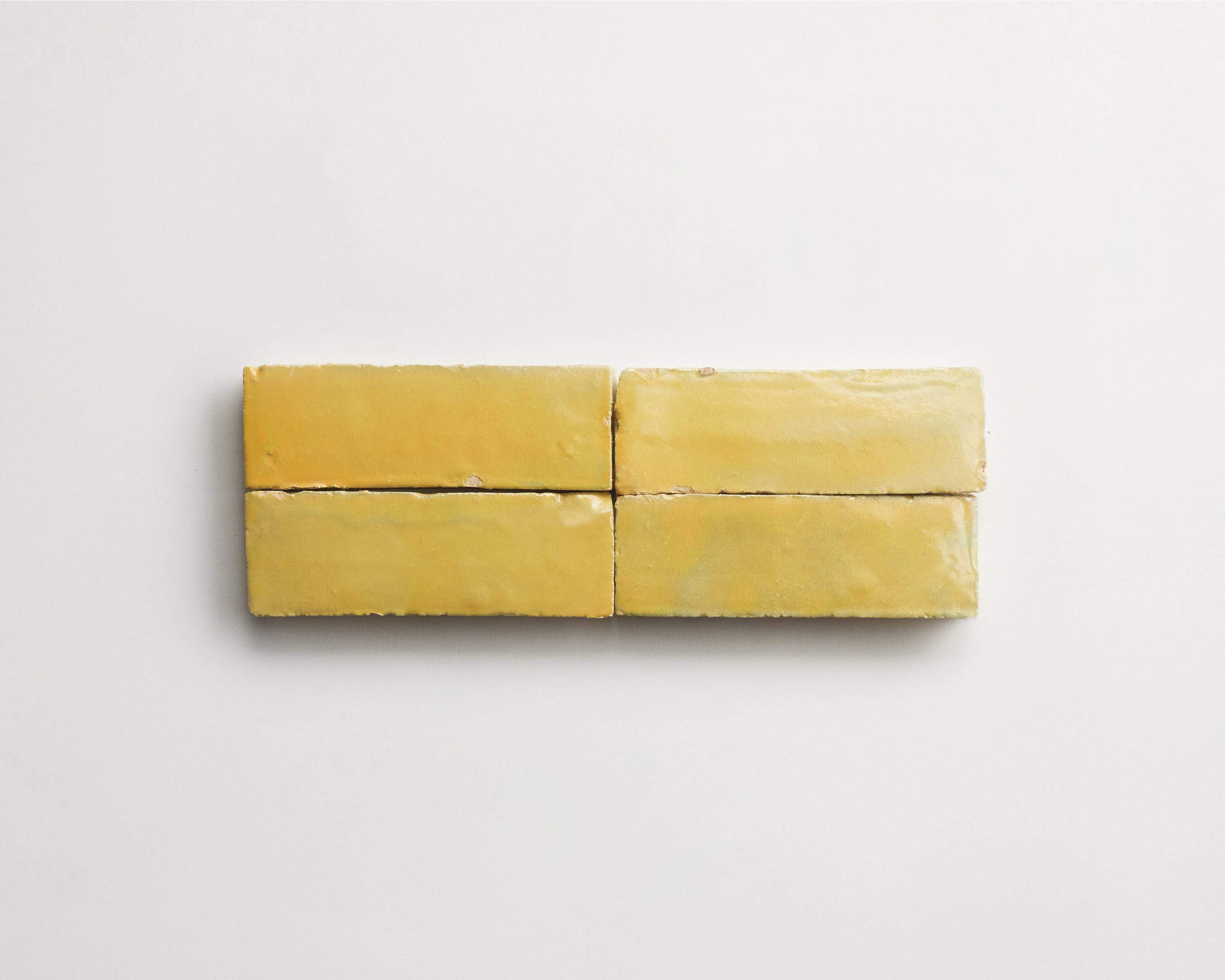zellige tiles | yellow | indian saffron bejmat subway | clé