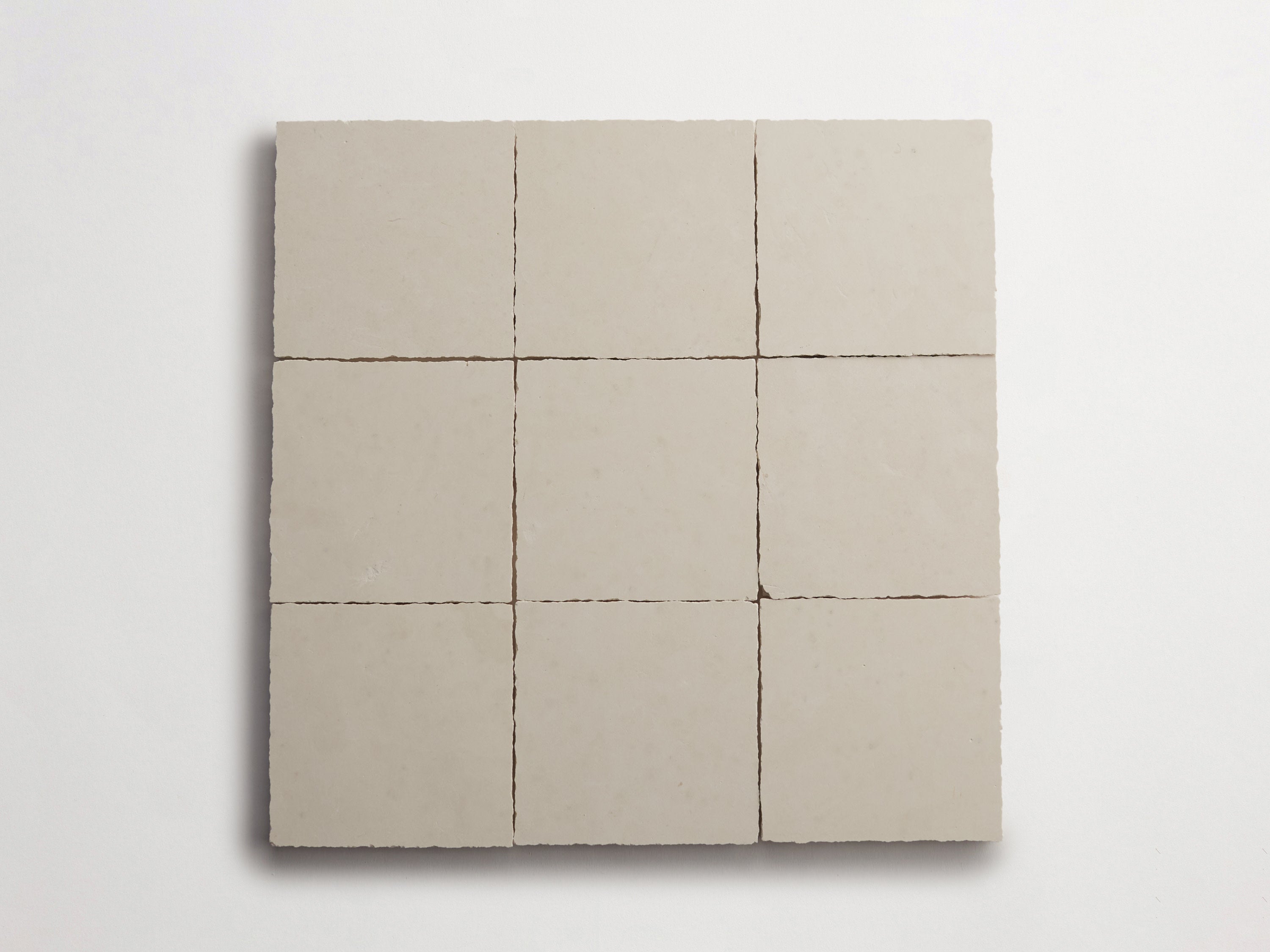 CUVILADY クビレティ Lapidary stone tile | 4 in. square | White Limestone | Honed | clé