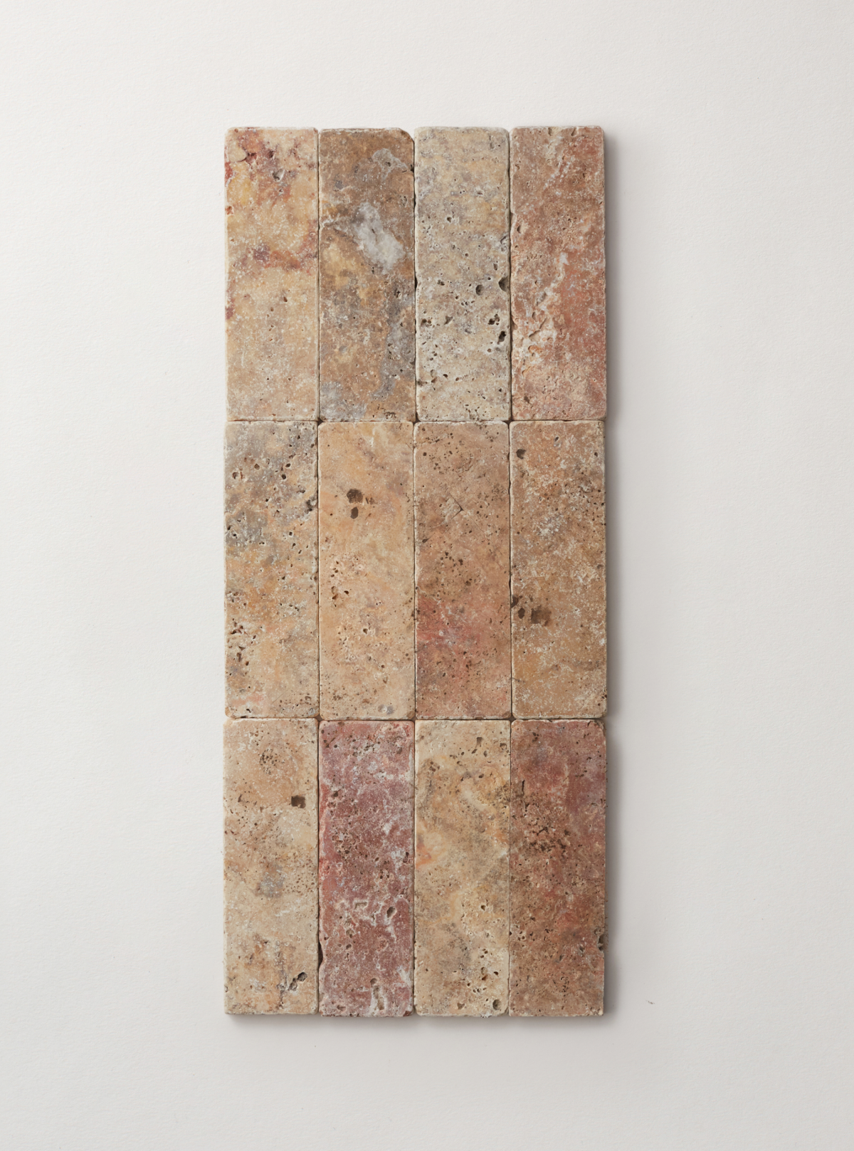 Pantry pavers tumbled travertine 2x6 pumice tile