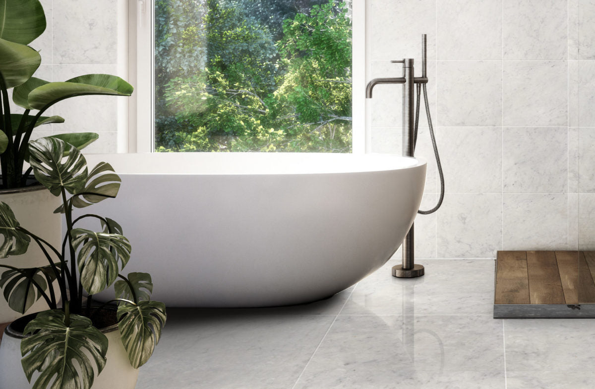 Clé tile carrara marble white stone counter square