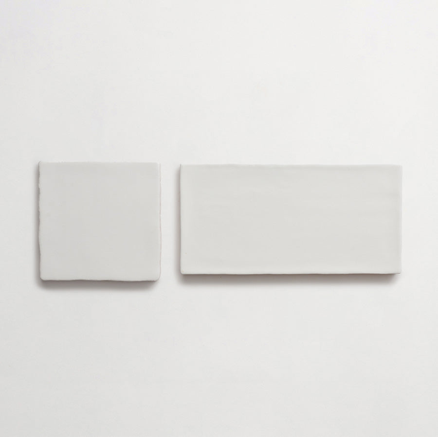 fornace brioni + clé | casale rustico | white matte | misto bundle sample ~ 4"x4"x0.375" sample