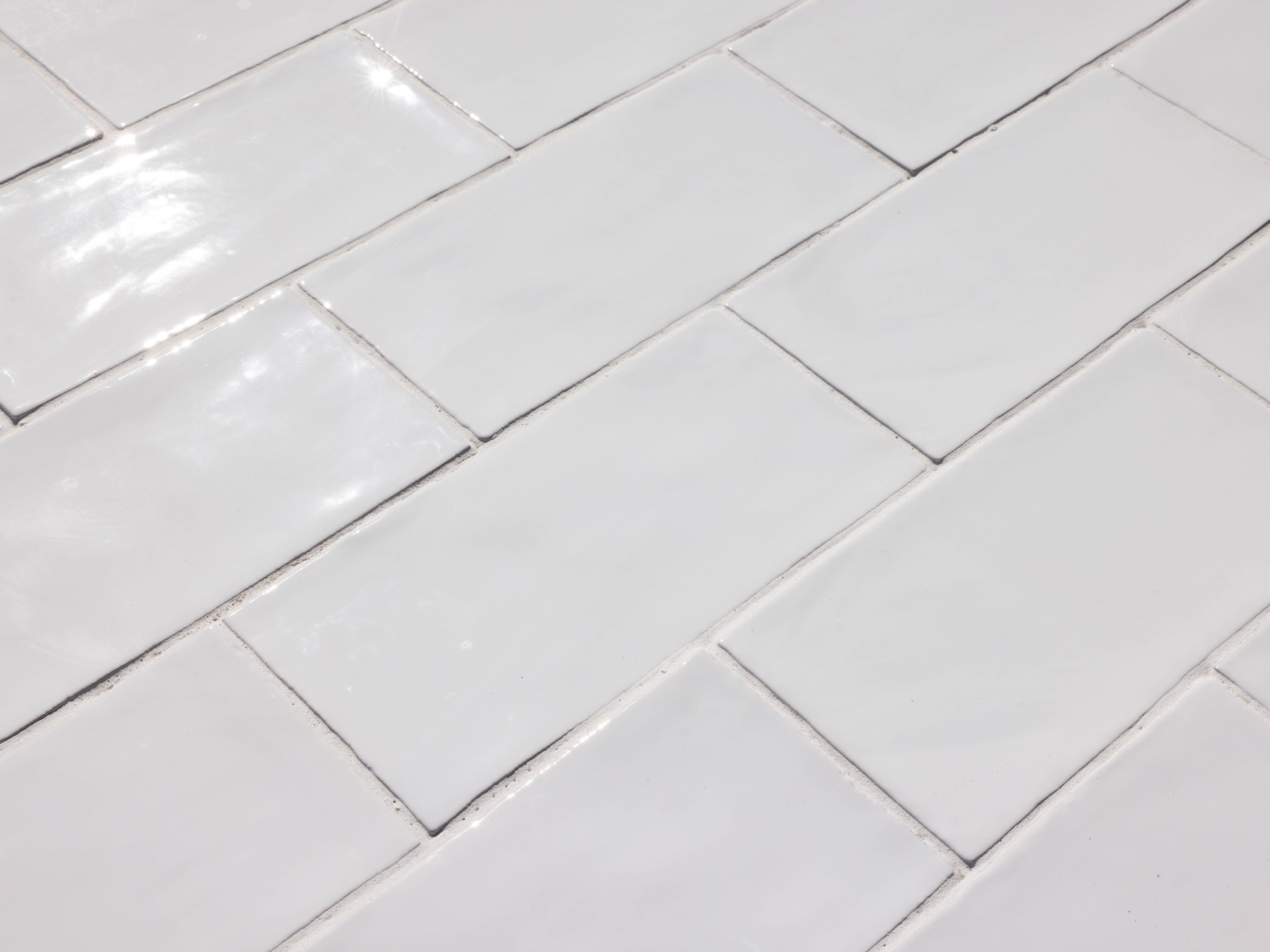Basic Terracotta Tile | 8x4 | gloss White | clé Tile