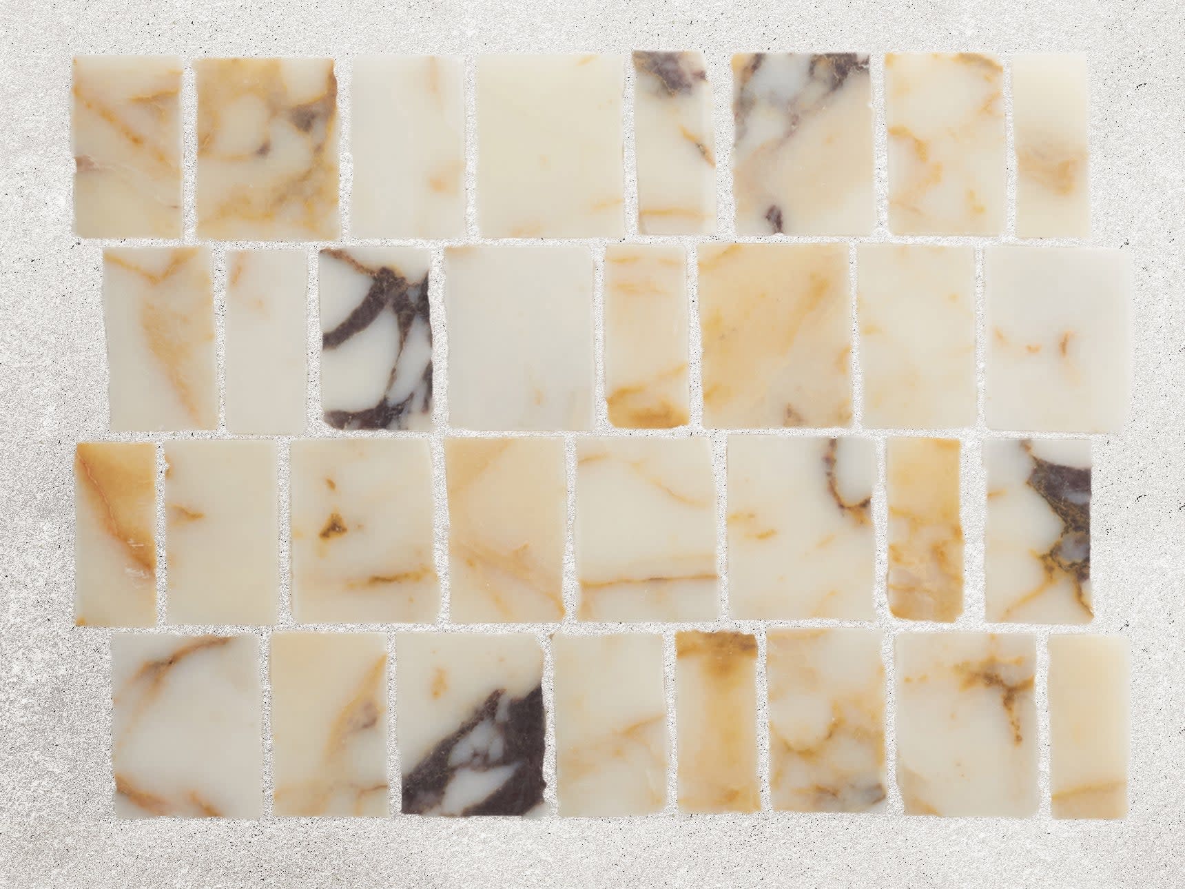 mosaic tile calacatta viola rough cut lapidary cl cl tile