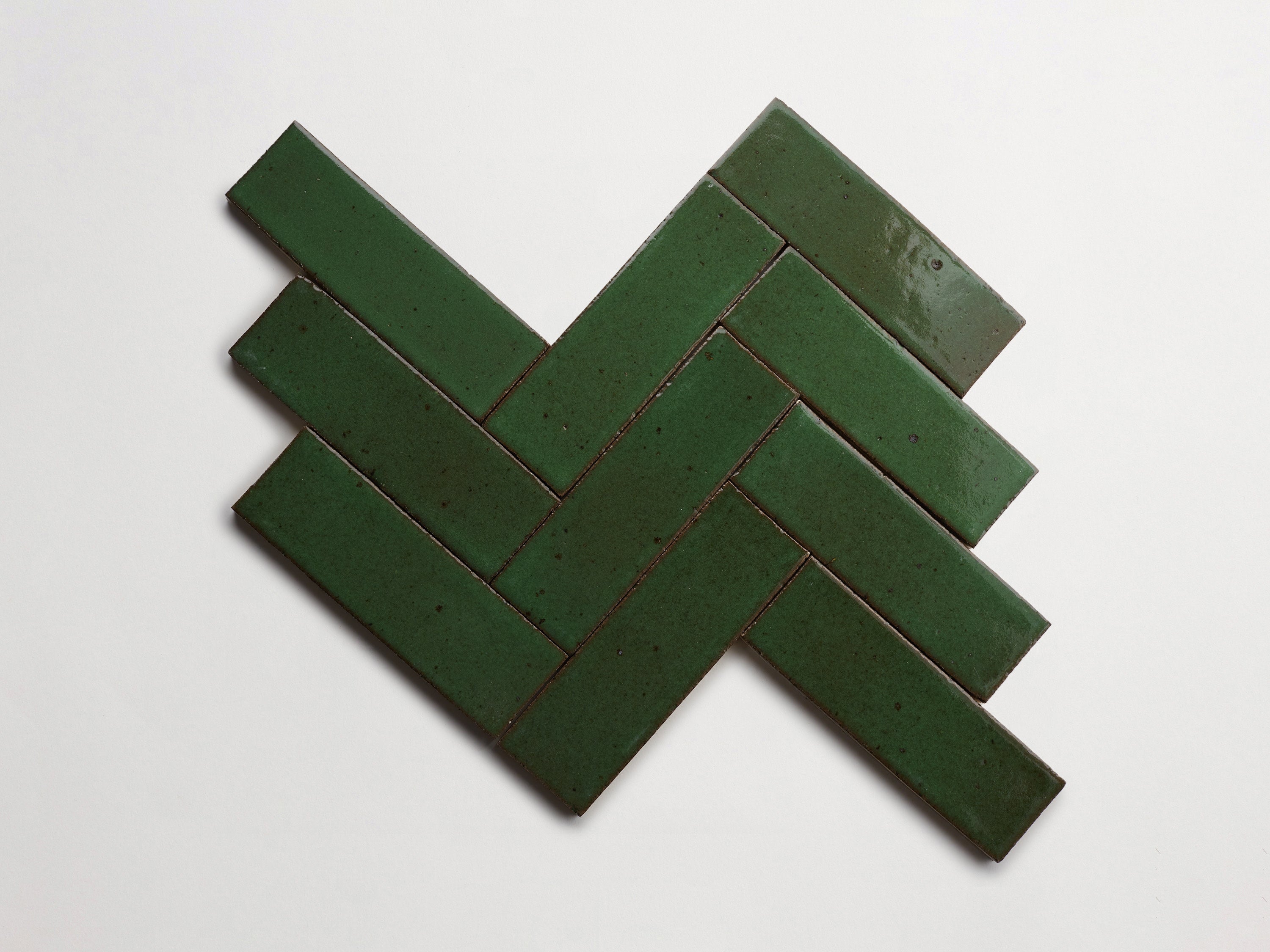 Glazed thin brick | 2½x8 | Cedar Grove | Green | clé guild