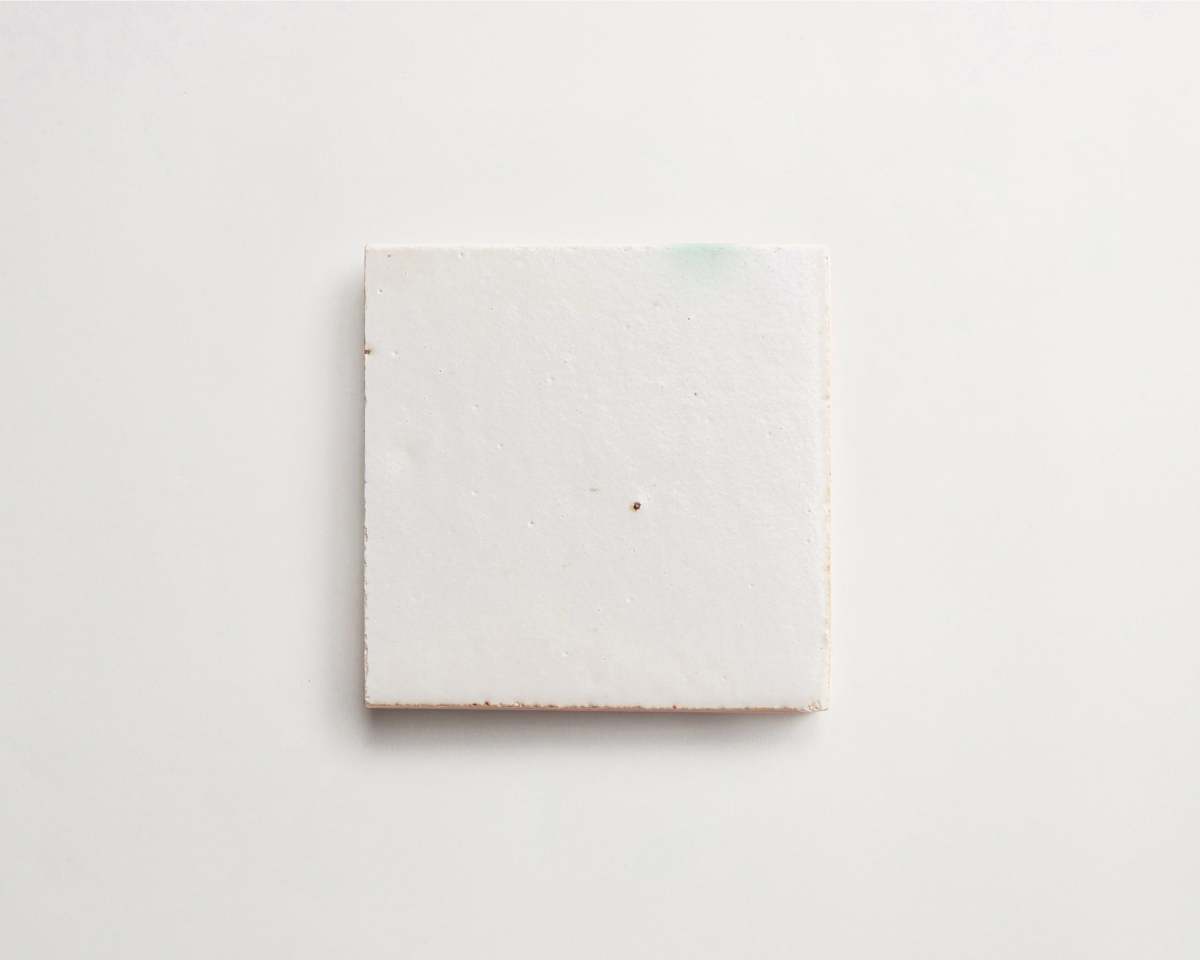 Terracotta tile eastern elements mochi white square.