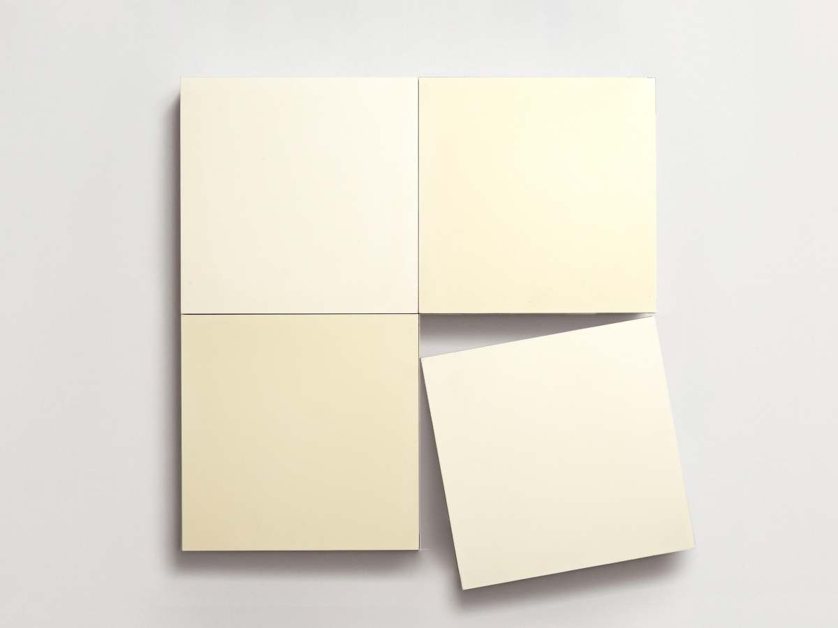 Cement Checkerboard Tile Bundle 8x8 Natural, White.