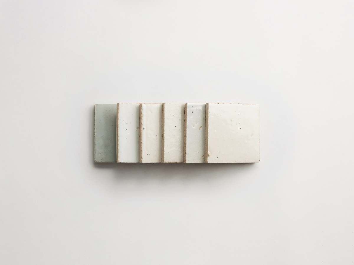 Terracotta tile eastern elements rice paper square.