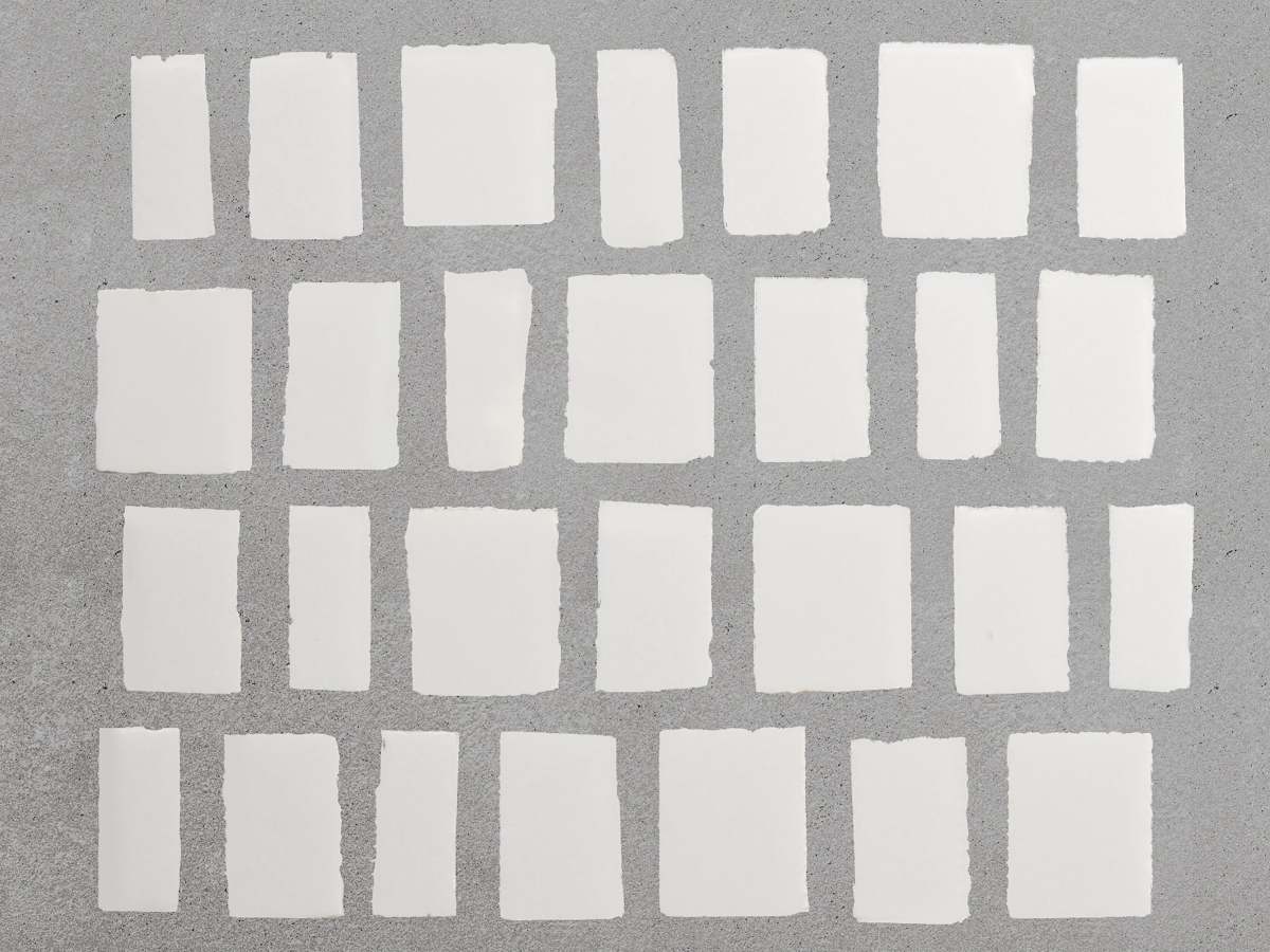 Marble mosaic tile thassos large joint lapidary.