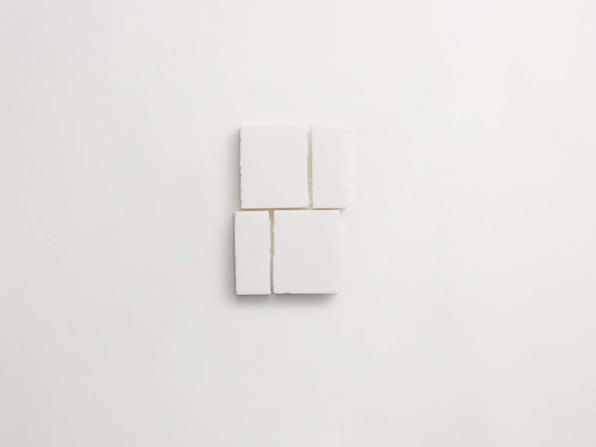 Mosaic tile thassos marble standard joint lapidary.
