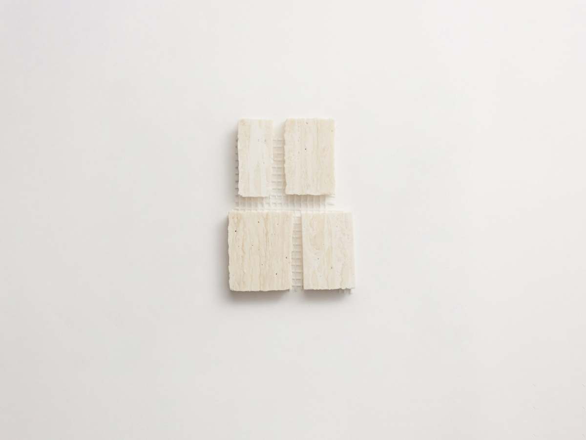 Mosaic tile travertine stone rough cut lapidary.