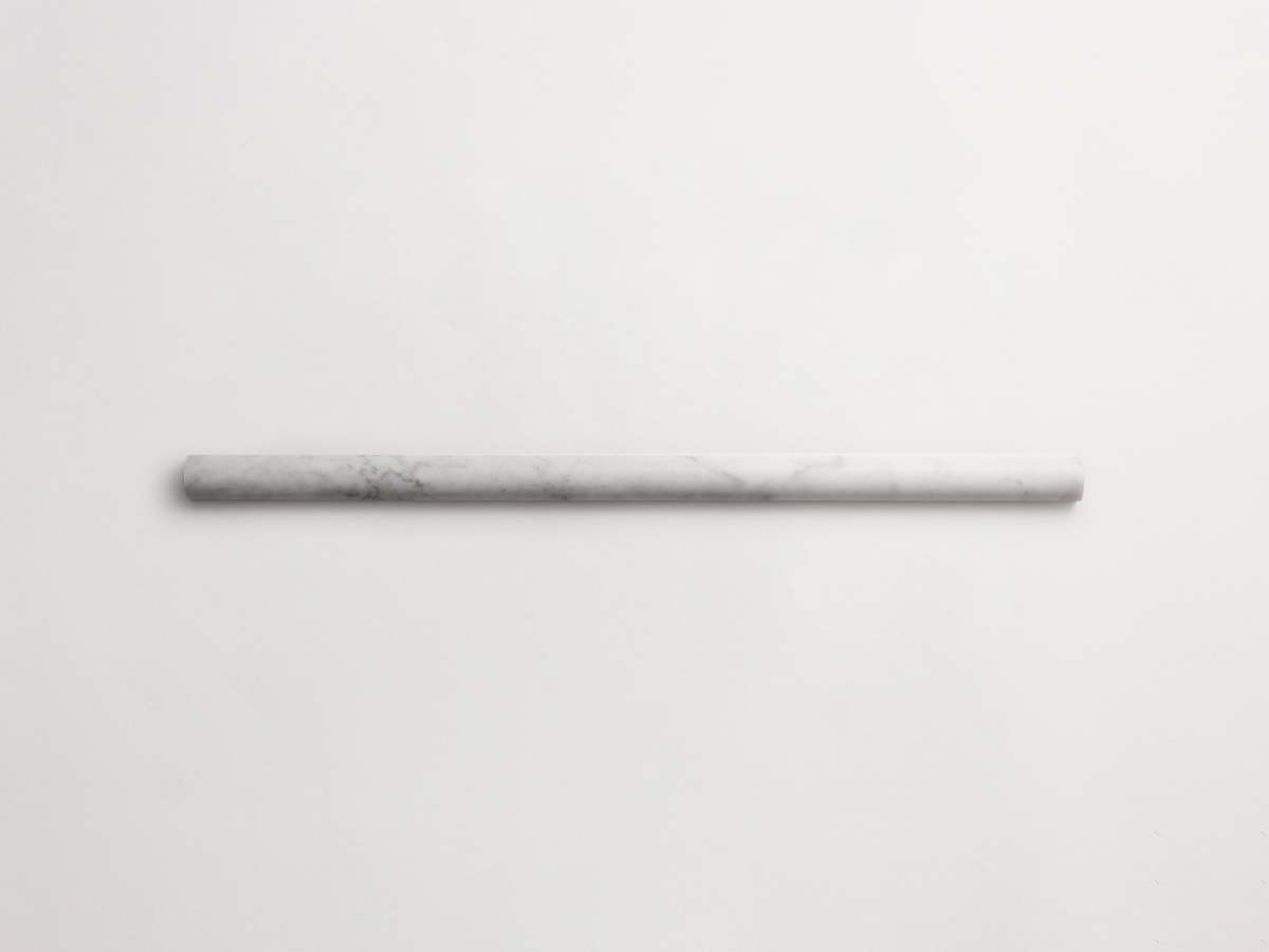Carrara marble rounded 3-d tile cabochon grand.