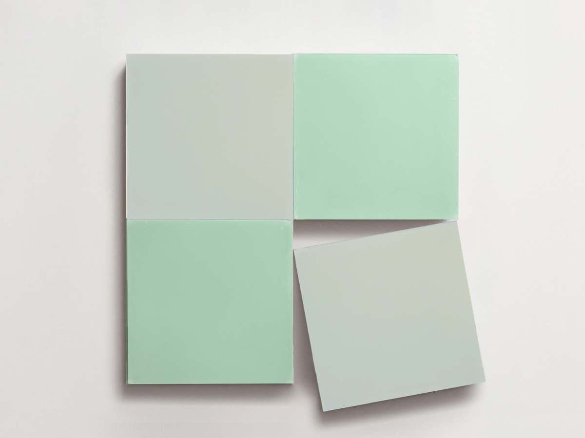 Cement Checkerboard Tile Bundle 8x8 Blue, Green.