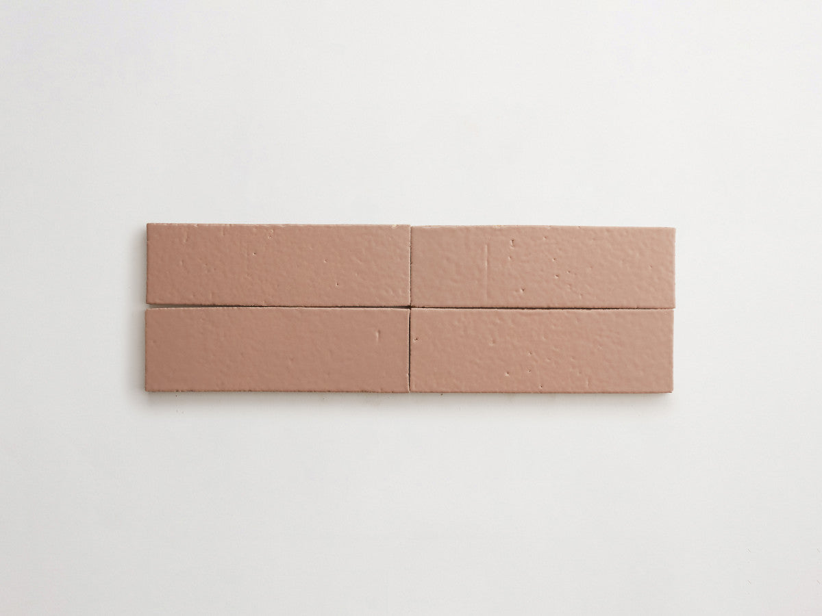 Guild thin glazed brick paraffin pink 8 x 2.5 x 0.5.