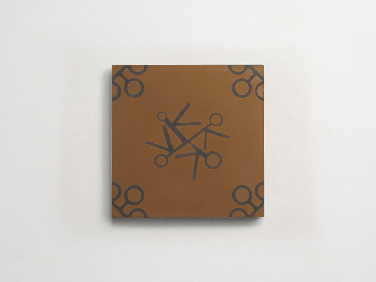 Ruan Hoffmann cement tile Amsterdam Express pattern Green.
