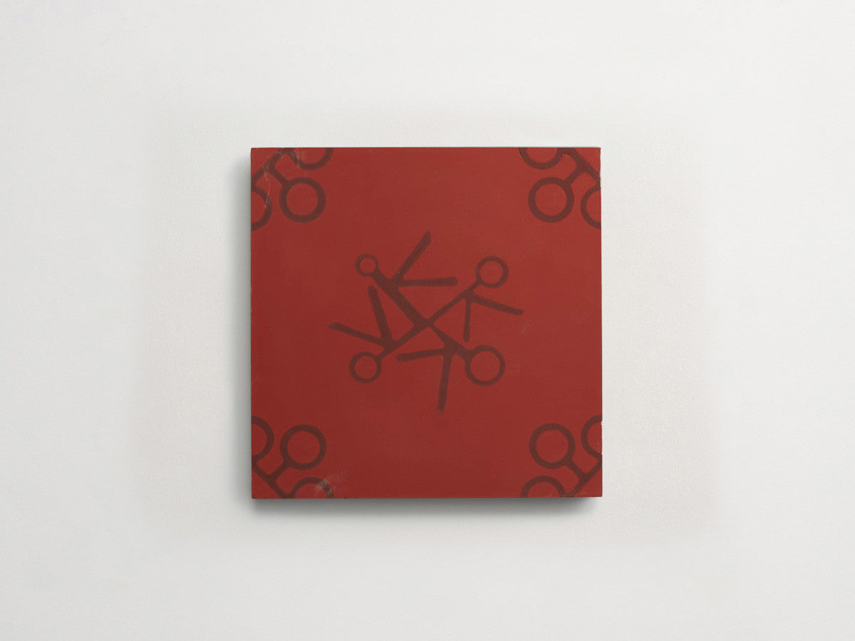 Ruan Hoffmann cement tile Amsterdam Express pattern Red.