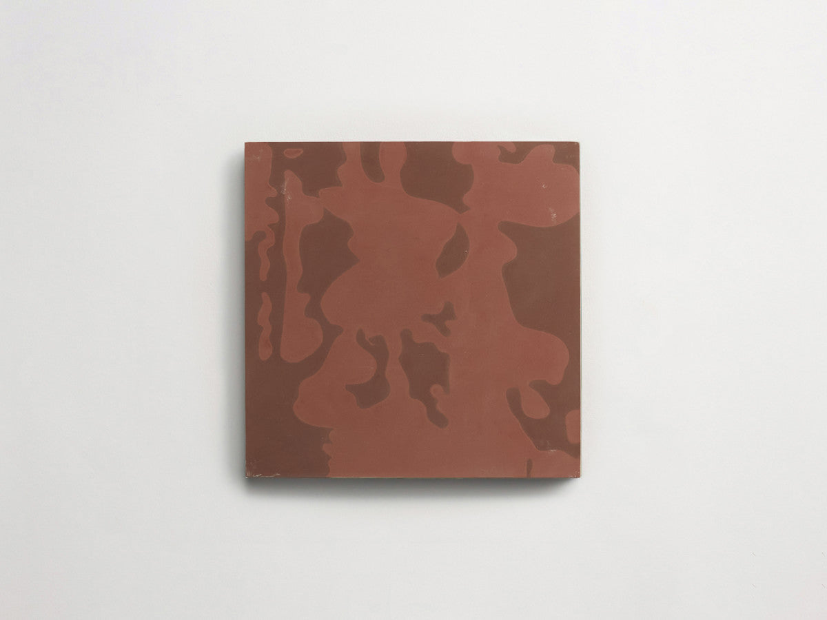 Eskayel patterned cement tile 8 in square brown.