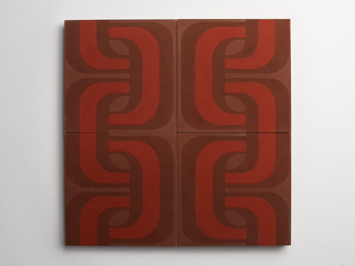 cement: clé + erica tanov | 1965 | flame, chestnut + prune ~ 8"x8"x⅝"