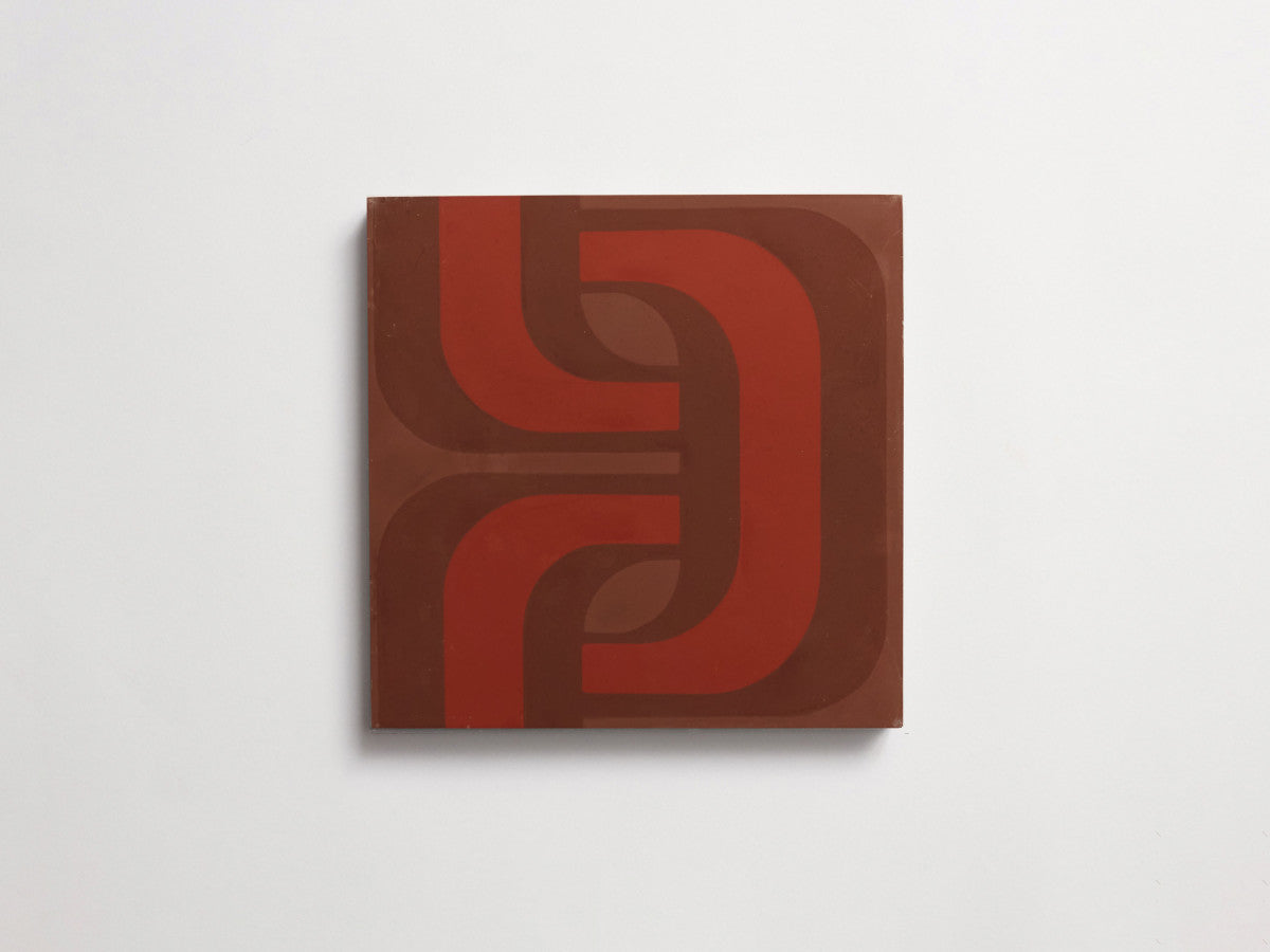 cement: clé + erica tanov | 1965 | flame, chestnut + prune ~ 8"x8"x⅝"