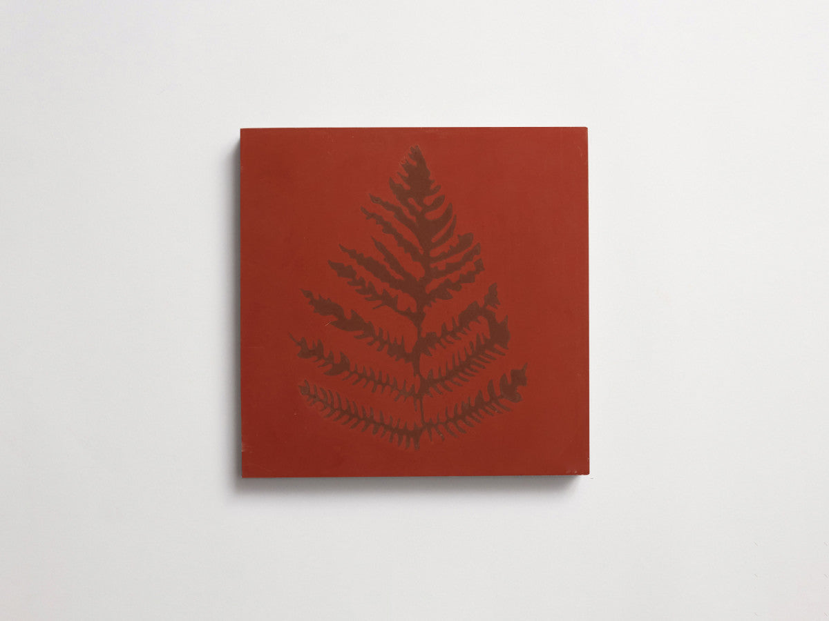 cement: clé + erica tanov | fern | flame + chestnut ~ 8"x8"x⅝"