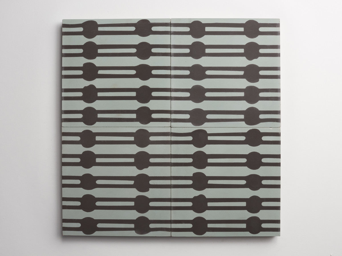 cement: clé + erica tanov | jacobsen | celadon + charcoal ~ 8"x8"x⅝"