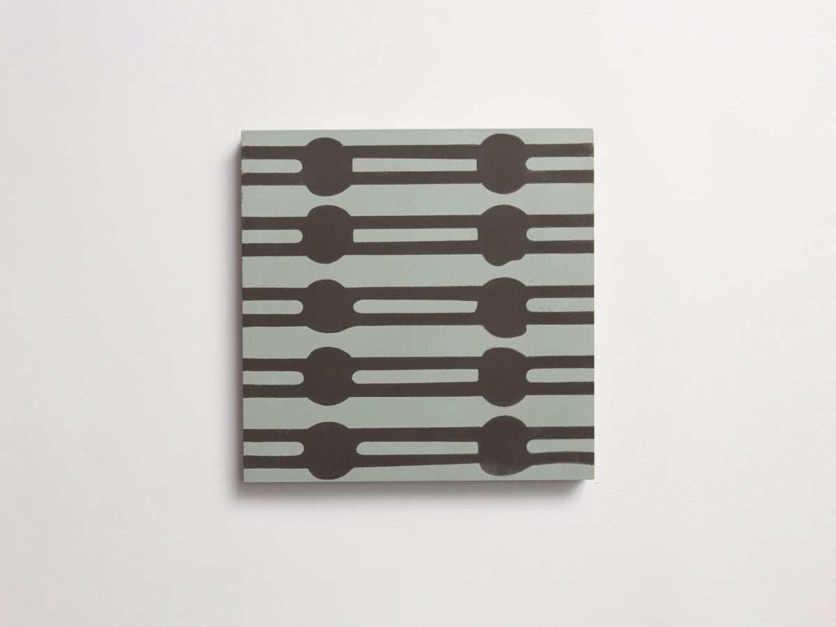 cement: clé + erica tanov | jacobsen | celadon + charcoal ~ 8"x8"x⅝"