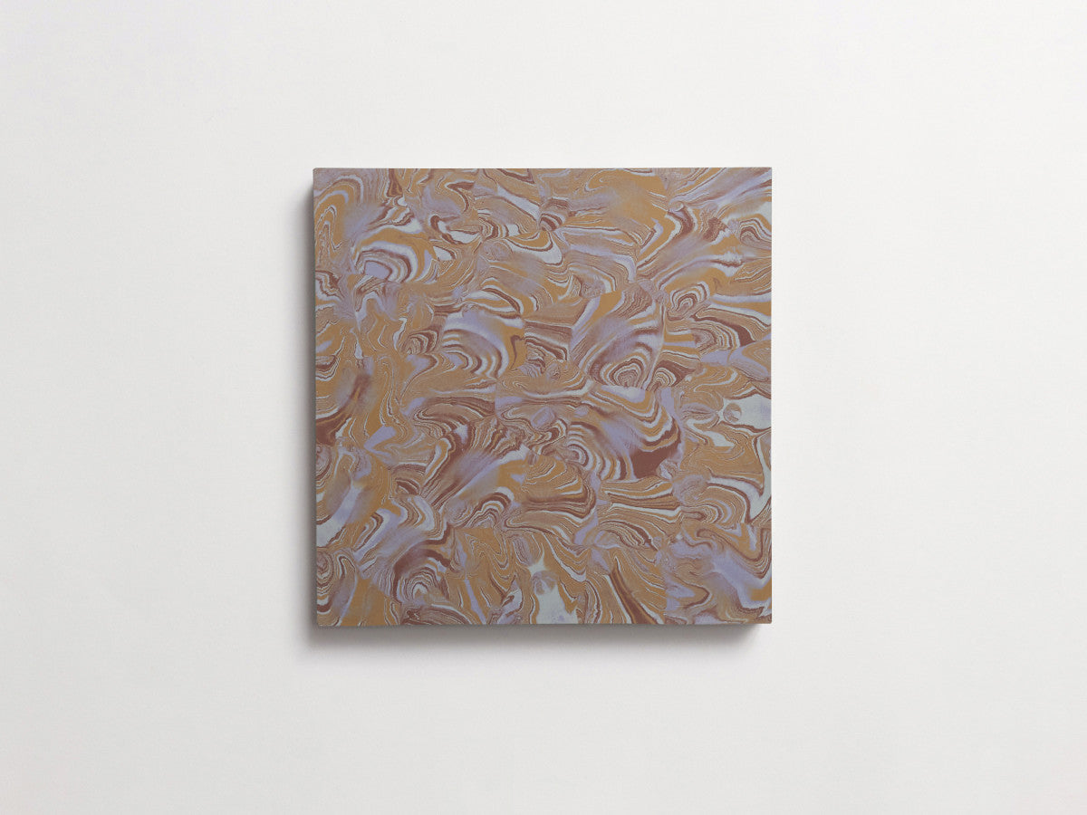 cement: clé + reath design | capitolare | ikat, army, chestnut + vintage jade ~ 8"x8"x⅝"