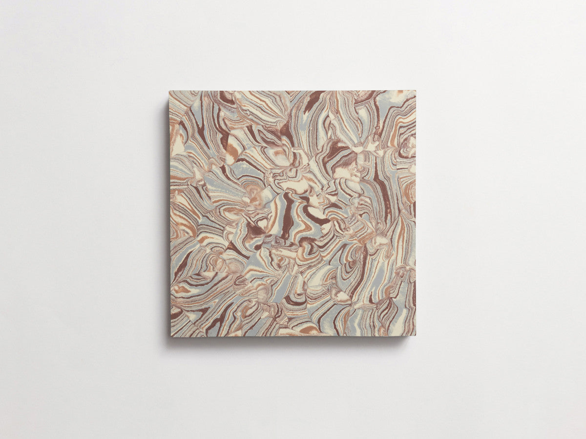 cement: clé + reath design | risguardo | roan, chestnut, umber + vintage jade ~ 8"x8"x⅝"