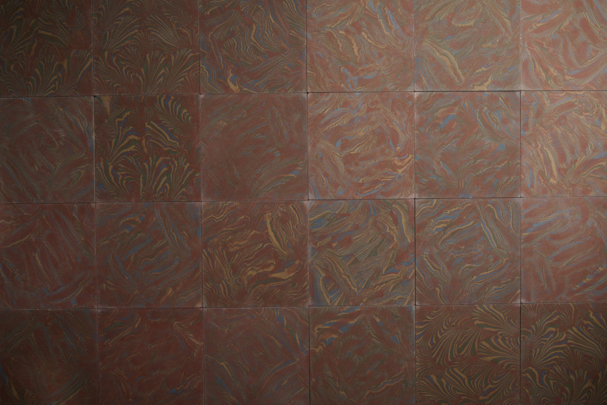 cement: clé + reath design | frari | chestnut, army, abyss + forest ~ 8"x8"x⅝"