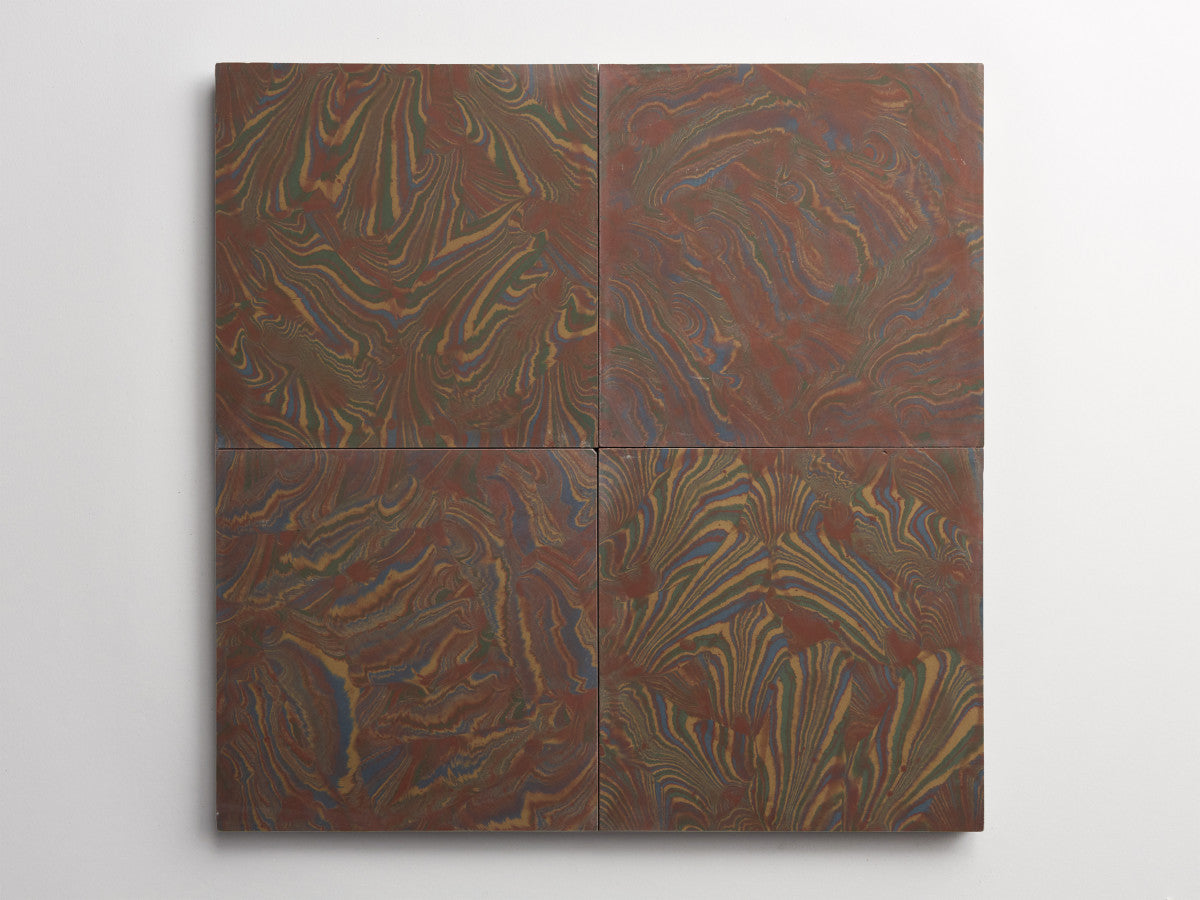 cement: clé + reath design | frari | chestnut, army, abyss + forest ~ 8"x8"x⅝"