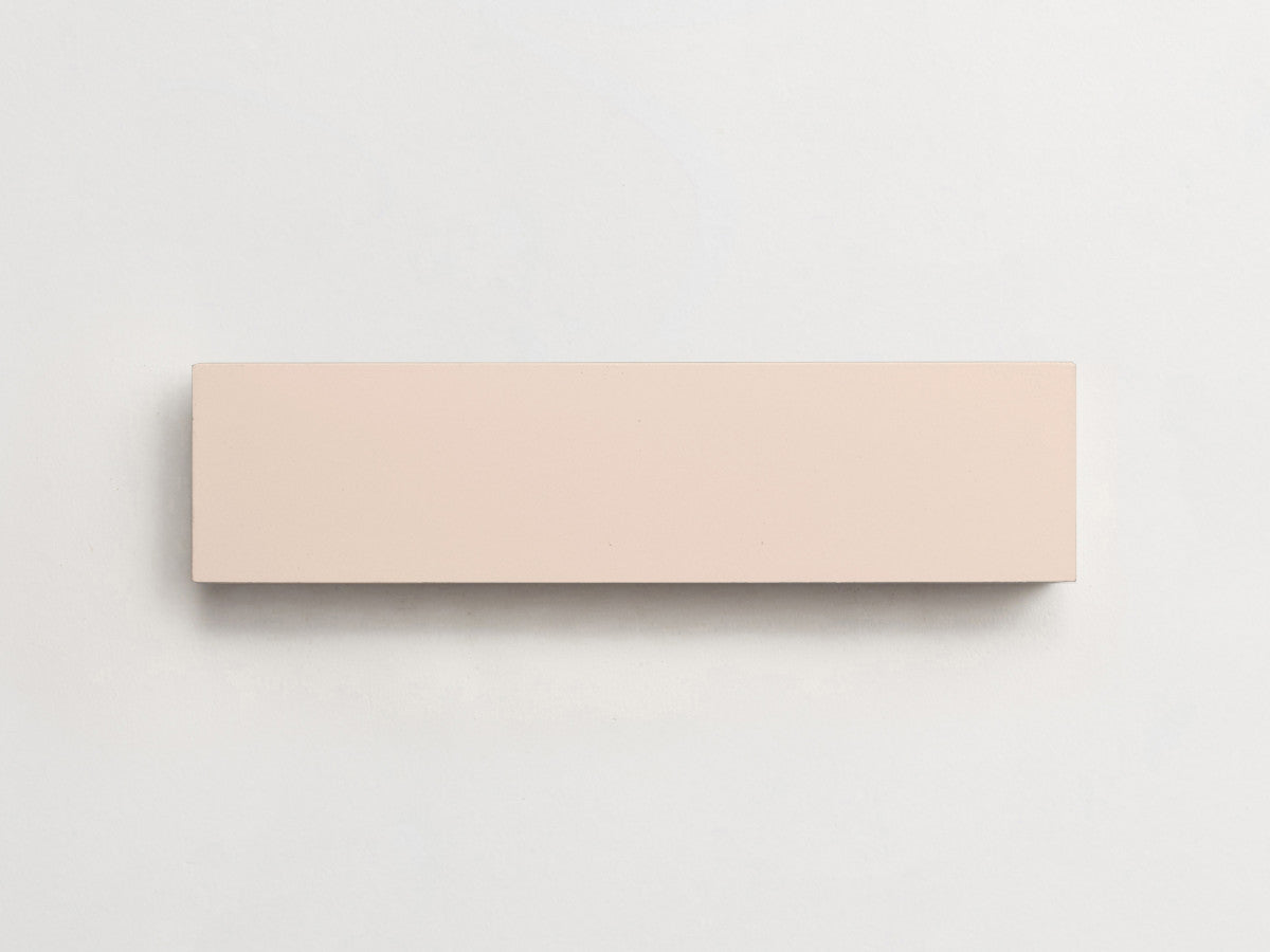 Cement tile solid colors 12x3 Rectangle Shell Pink.