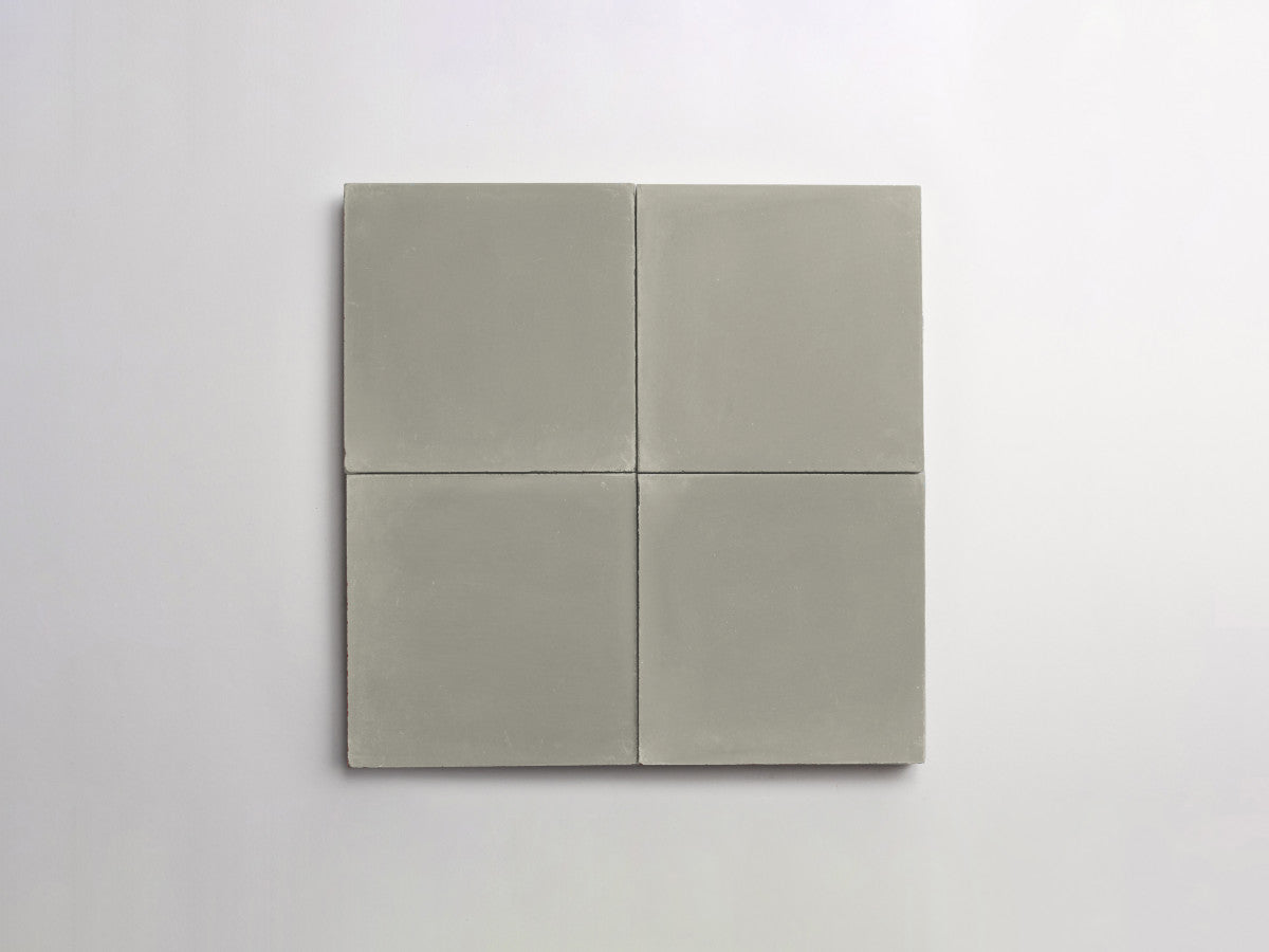 Cement tile solid colors 4x4 Square Wolf Grey.