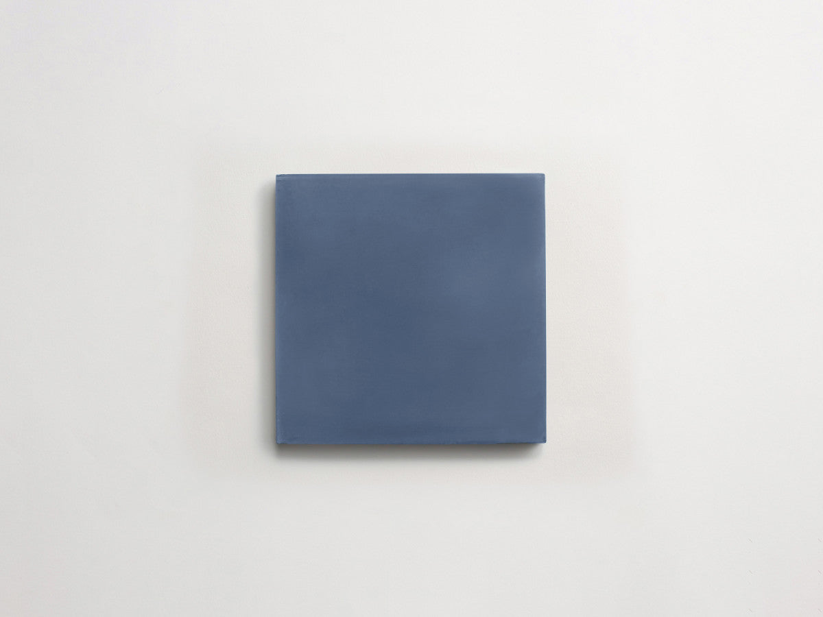 Cement tile solid colors 4x4 Square Abyss Blue.