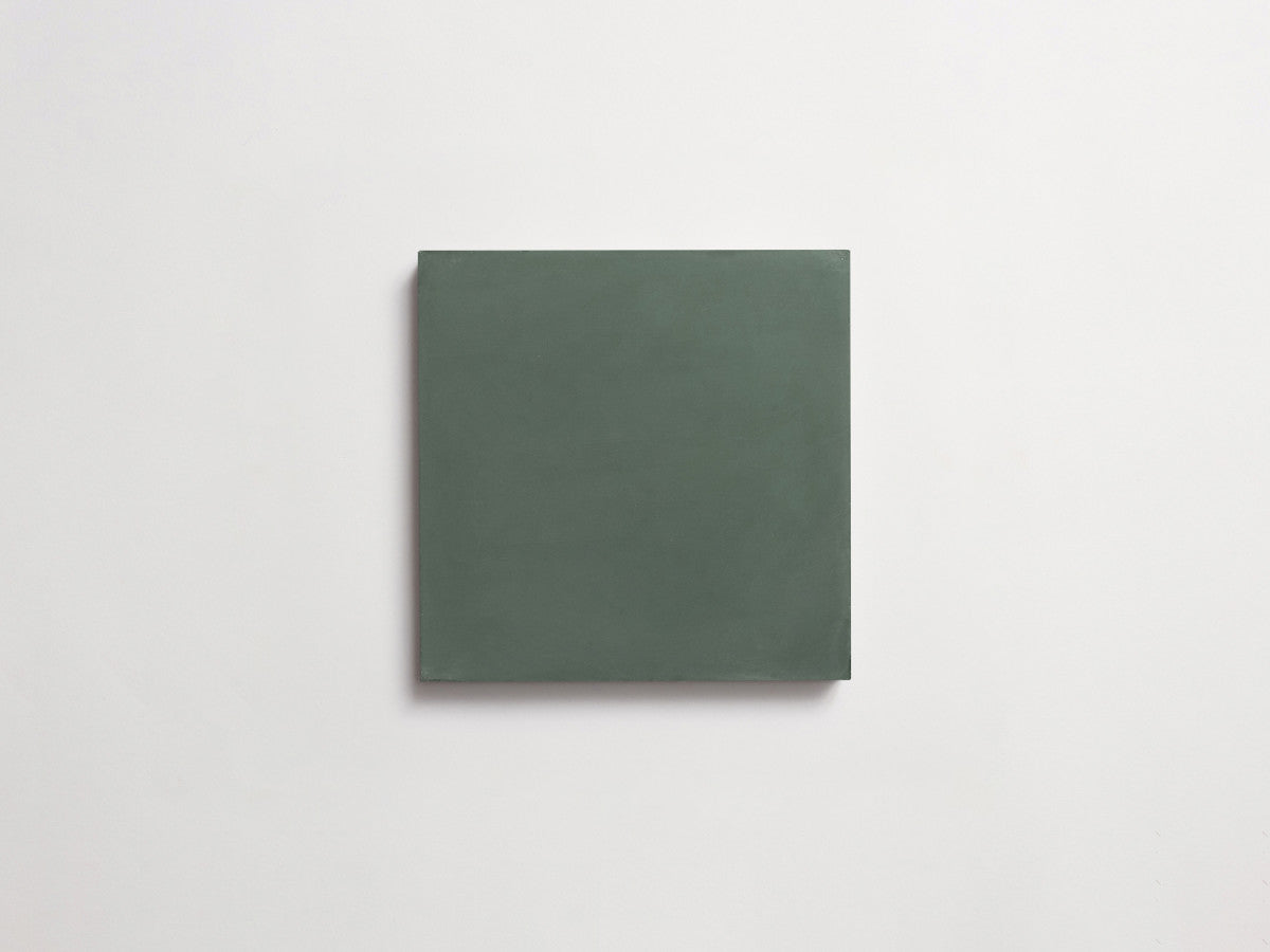 Cement Checkerboard Tile Trio 4x4 Green, Blue, Green.