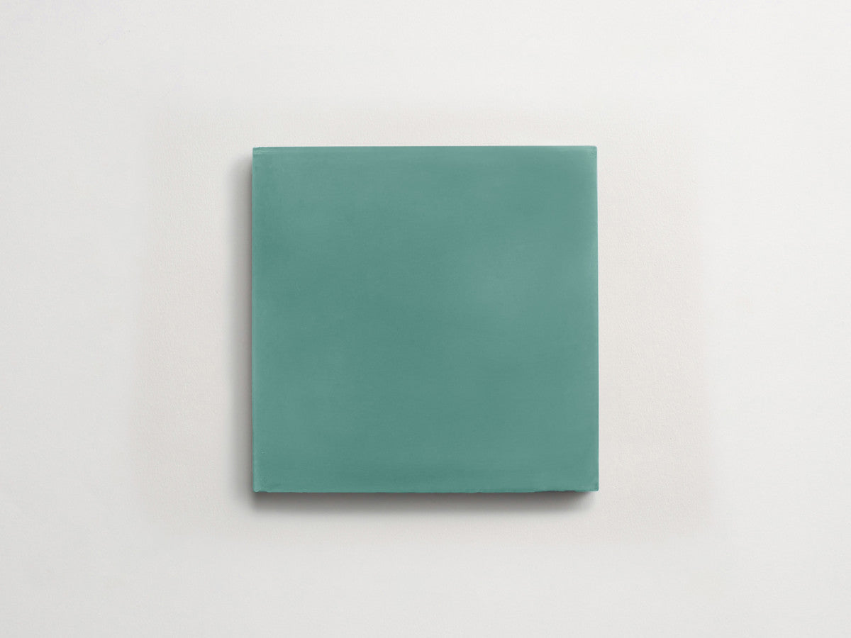Cement tile solid colors 8x8 Square Kelly Green.