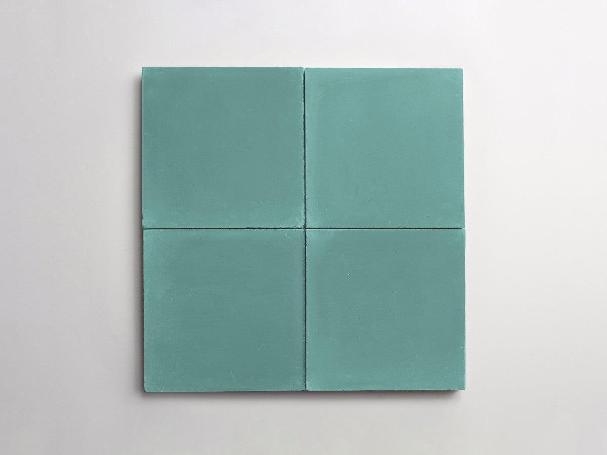 Cement tile solid colors 8x8 Square Kelly Green.