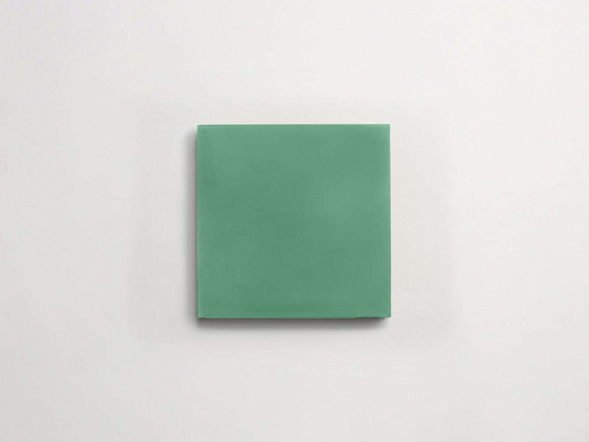 Cement tile solid colors 4x4 Square Nettle Green.
