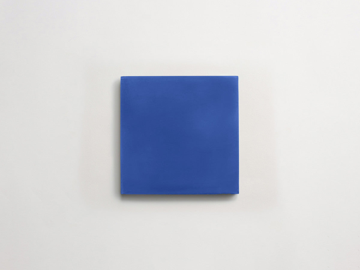 Cement tile solid colors 4x4 Square Lapis Blue.