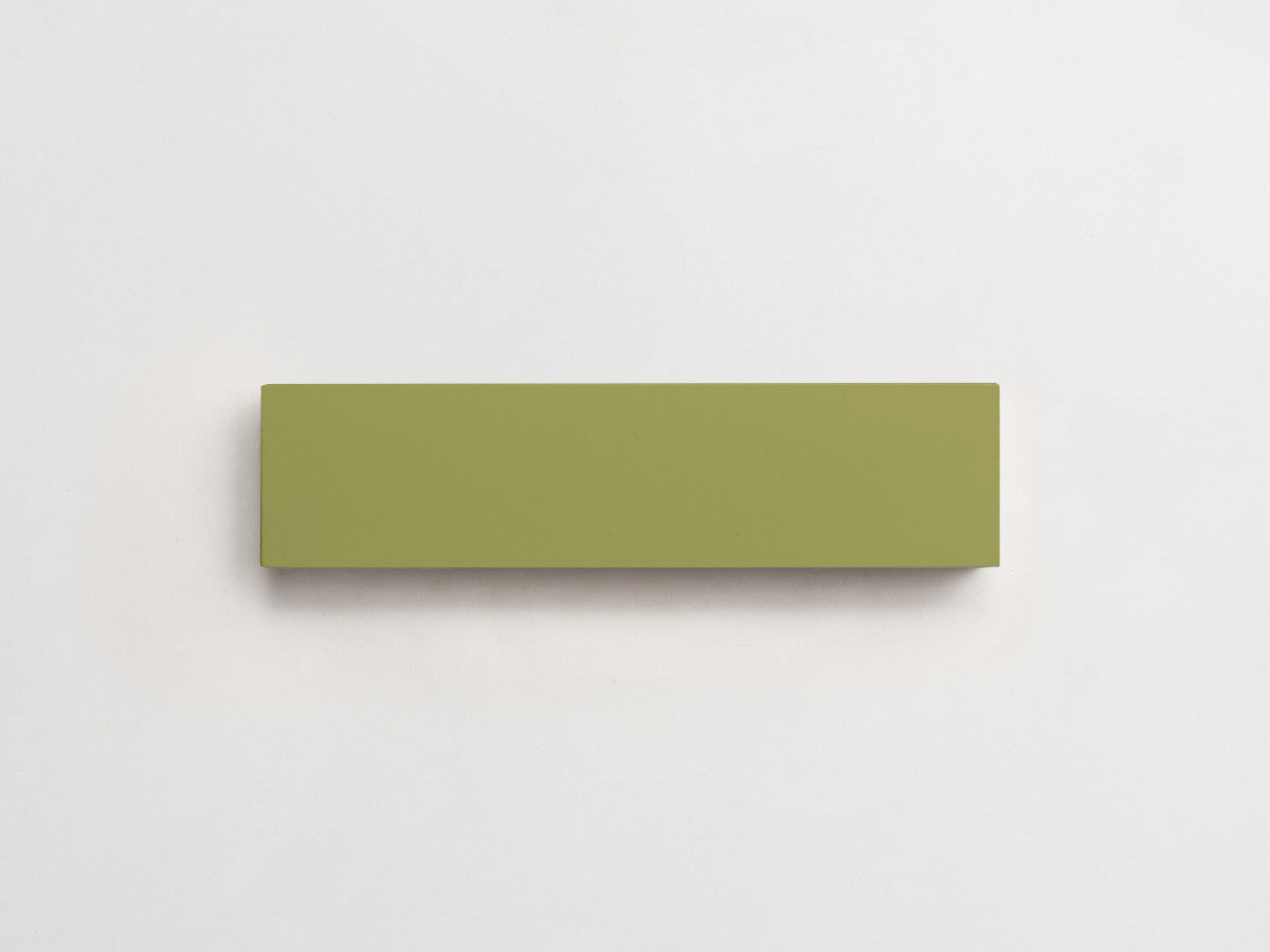 Cement tile solid colors 8x2 Rectangle Olive Green.