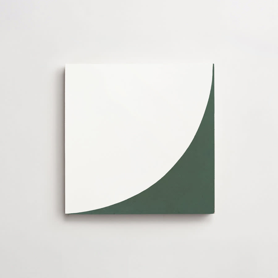 Cement arc white + leaf square ~ 8"x8"x0.625".
