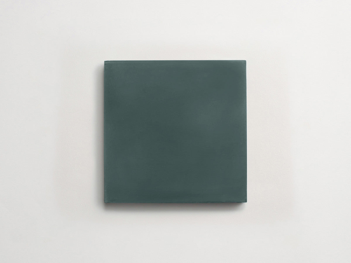 Cement tile solid colors 8x8 Square Forest Green.