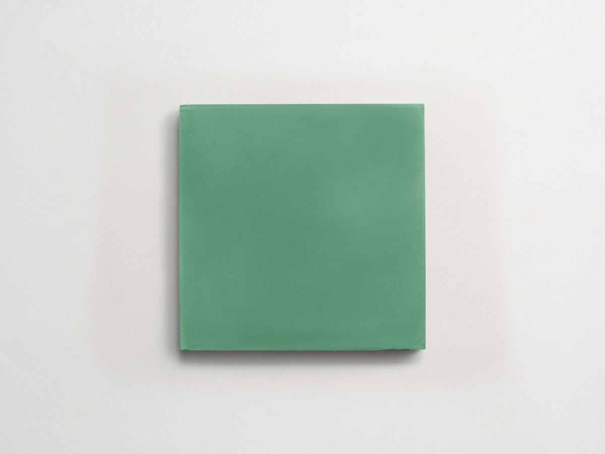 Cement tile solid colors 8x8 Square Nettle Green.